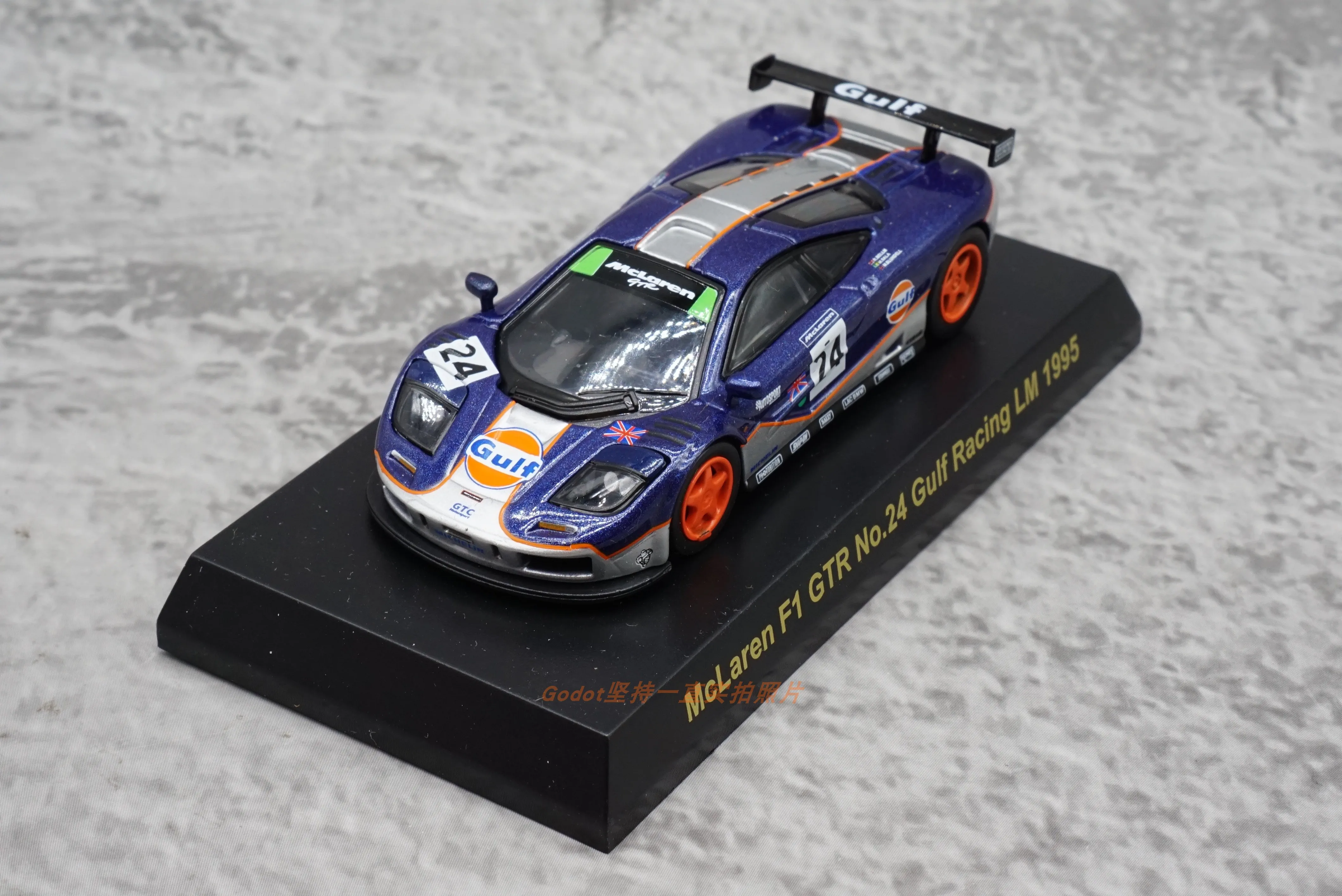 

KYOSHO 1:64 McLaren GTR F1 Gulf Alloy car model Furnishing articles collection