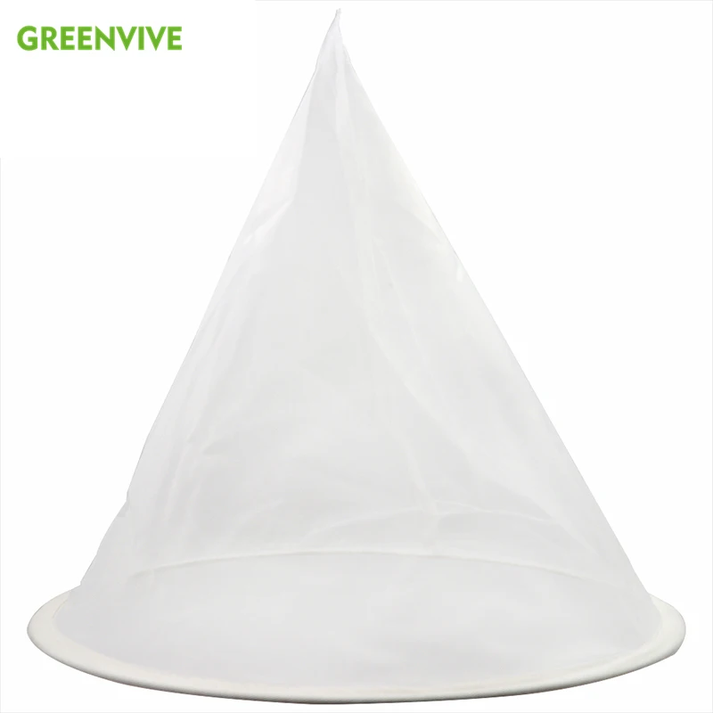 10pcs Bee Honey Filter Impurities Filtration Cloth Fiber Precision Screener Strainer Mesh Net Cone Shape Filter Beekeeping Tools