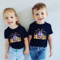 New Castle Mickey Minnie Family Matching Shirts Cotton Father Mother Kids First Disney Trip Tshirt Funny Disneyworld Tees Tops 2