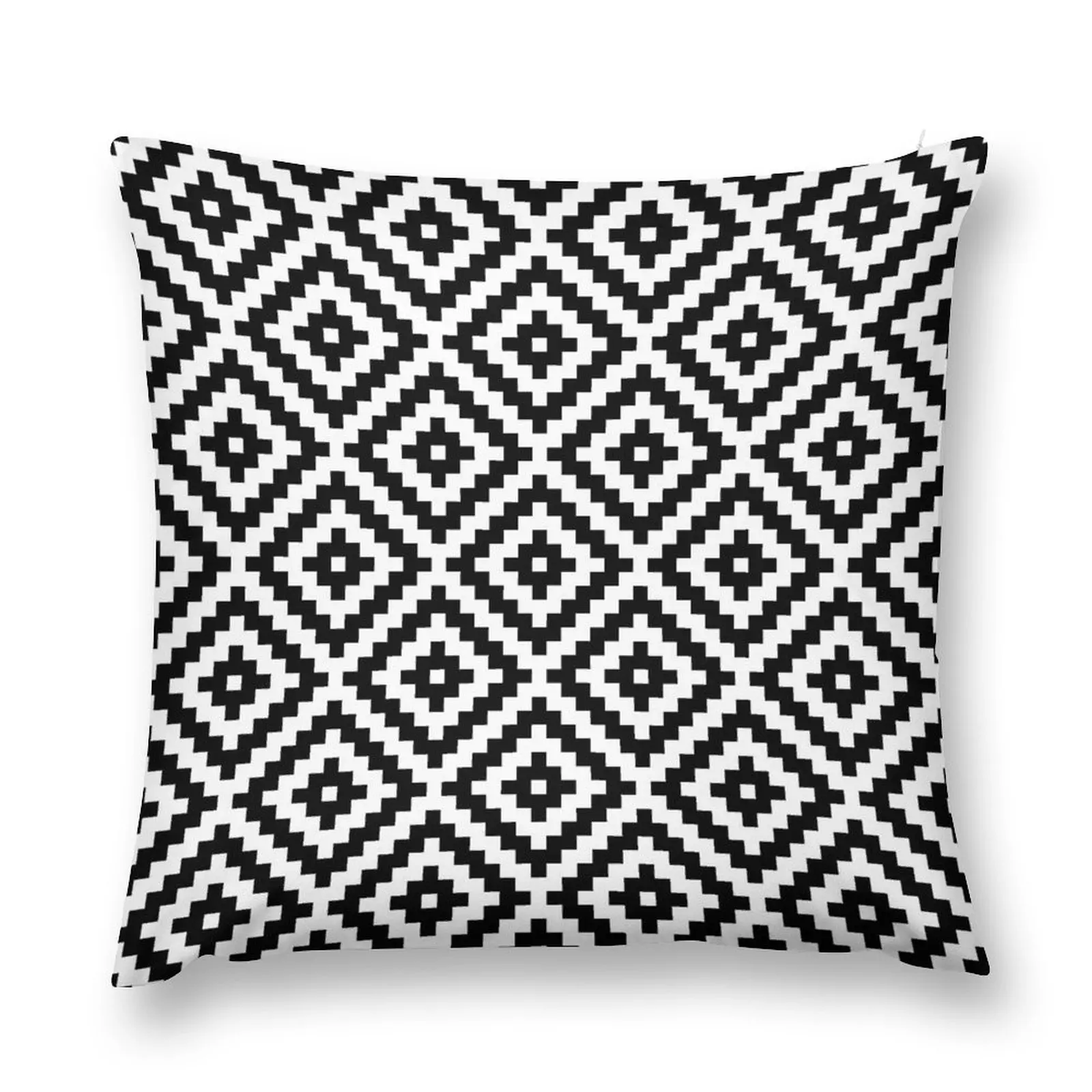 

Aztec Symbol Block Ptn BW1 Throw Pillow Pillowcases For Pillows Christmas Pillows Anime