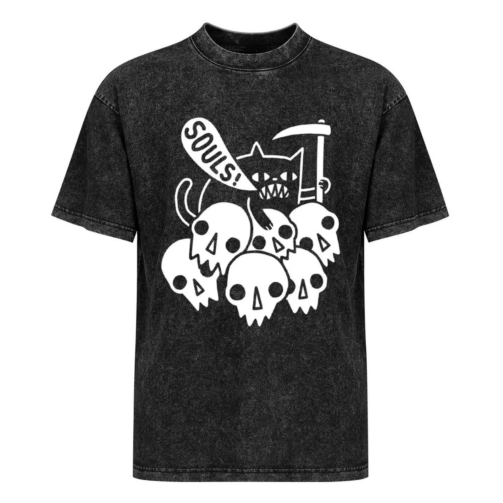 У кошки есть ваша душа? Мужская футболка с графическим принтом | AliExpress