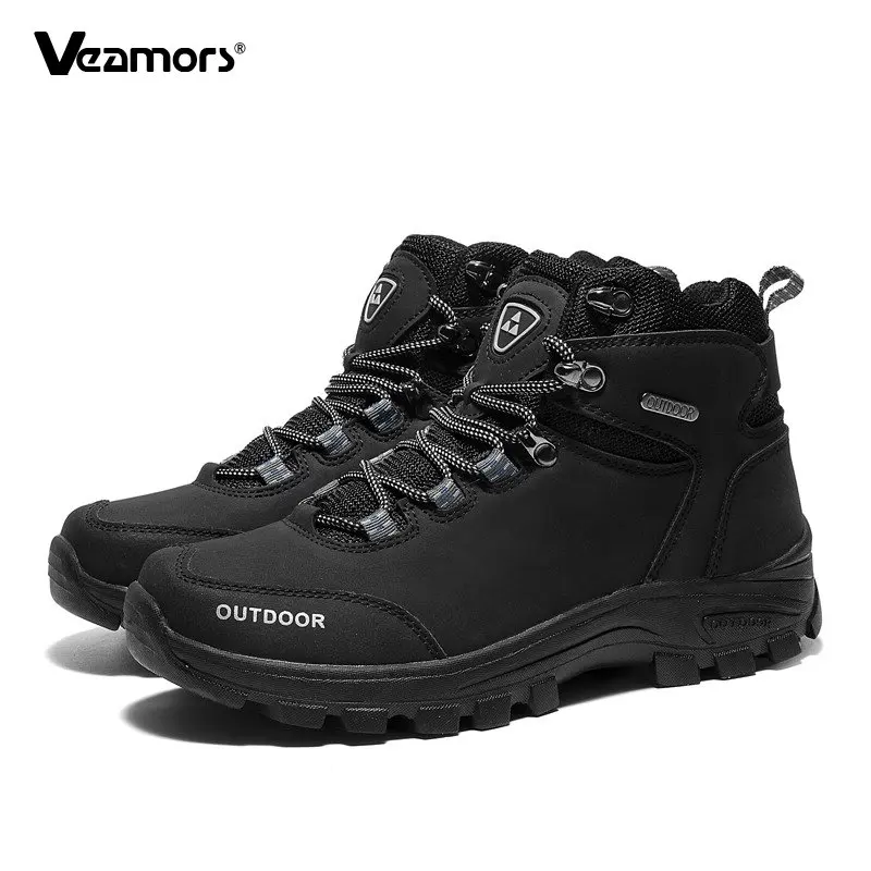 

Hiking Shoes for Men Trekking Boots High Quality Outdoor Fashion Casual Walking Work Non-slip Wear-resistant Work Male Sneakers
