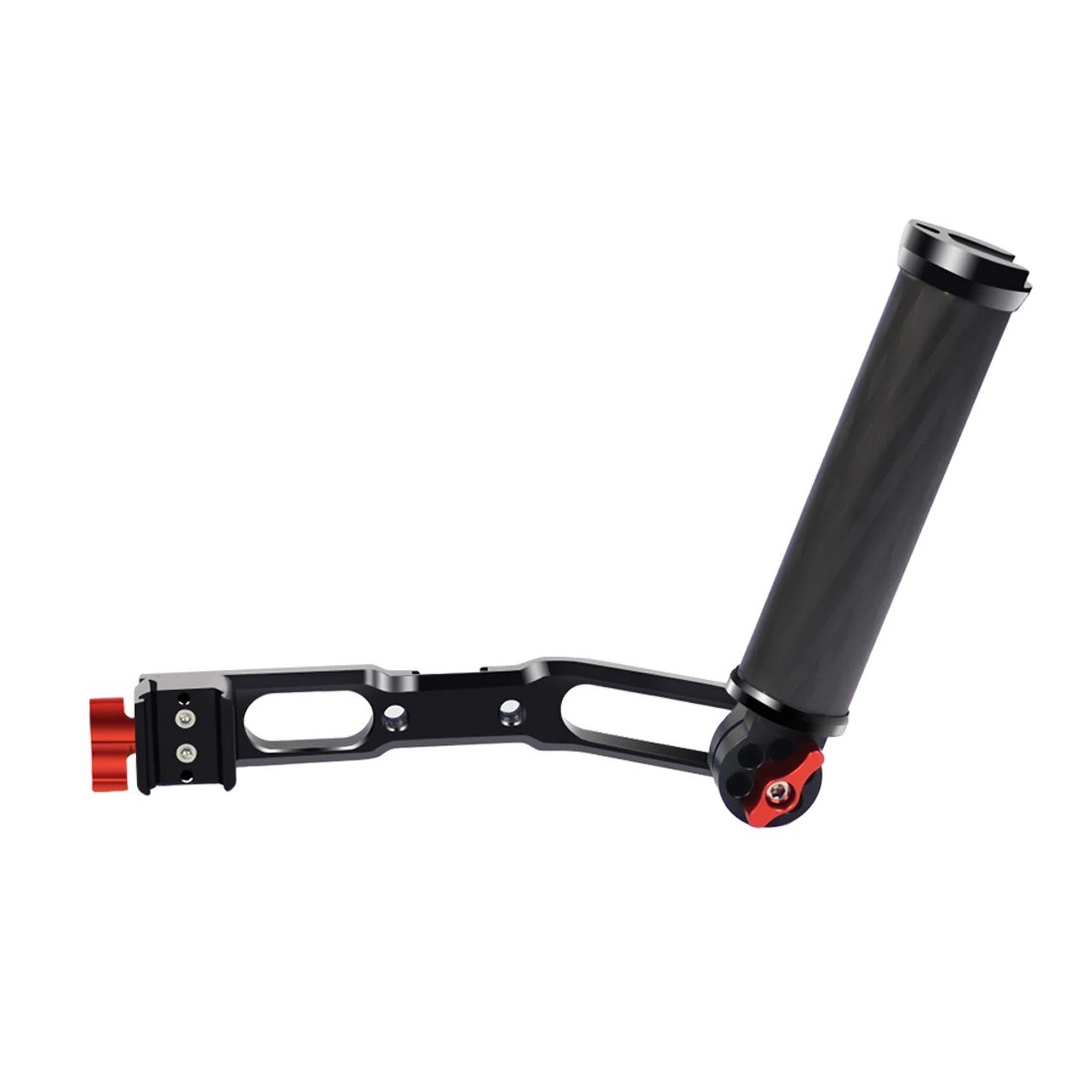 Carbon Fiber L Bracket Handle Grip Foldable Cold Shoe Mount Clamp for Ronin RS3
