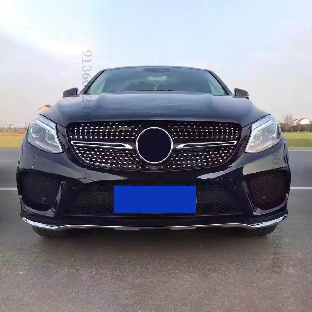 메르세데스 벤츠 GLE W166 300 350 320 400 500 2015-2019 스포츠 다이아몬드 GTR GT 스타일 프론트 그릴 그릴 메쉬