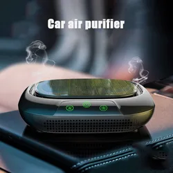 5V Dual Core Solar Car Negative Ion Air Purifier Removal of Formaldehyde Haze Odor Car Aroma Diffuser Car Electrical Appliances