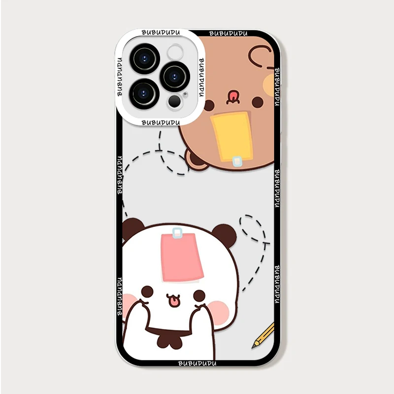 Adorable BUBU DUDU Couple Clear Phone Case - Soft Cover
