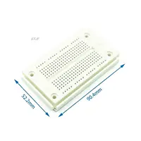 SYB 120 400 500 830 840 1660 MB102 GL-12 Points Solderless PCB Breadboard Mini Universal Test Protoboard DIY Bread Board - Image 4
