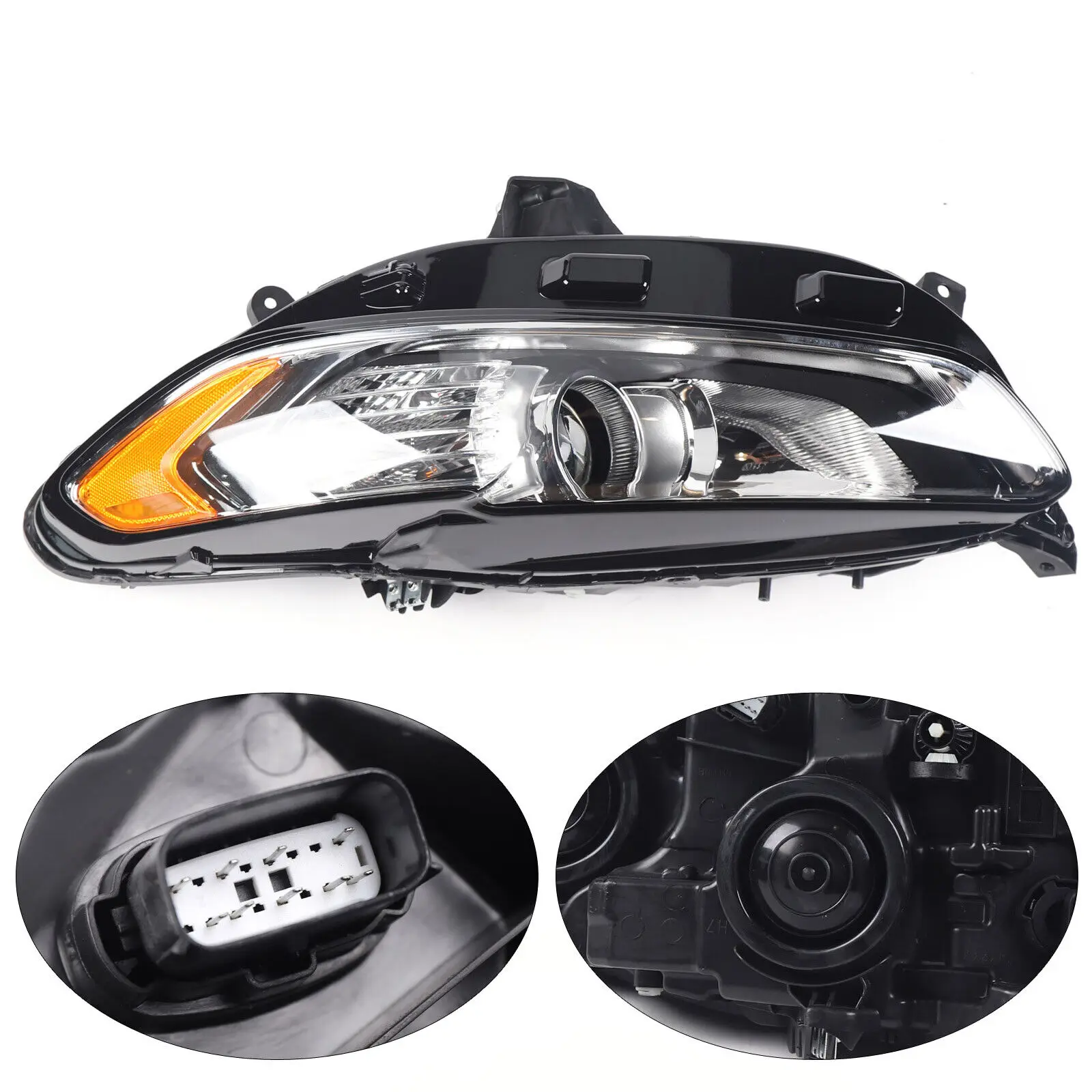 

[Left or Right] Headlight Driver's Side/Passenger's Side Front Headlamp For Ford Fusion 4-Door Sedan 2013 2014 2015 2016