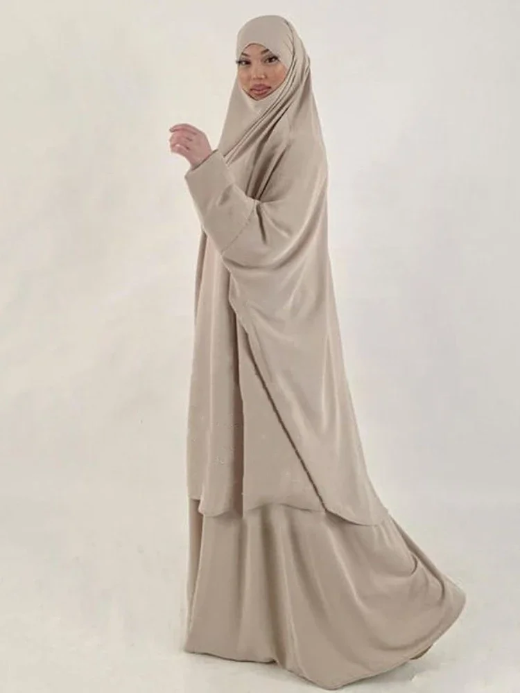 Khimar Lungo In Jazz Per Donna - Hijab Islamico, Velo Elegante, Lavabile, Francia