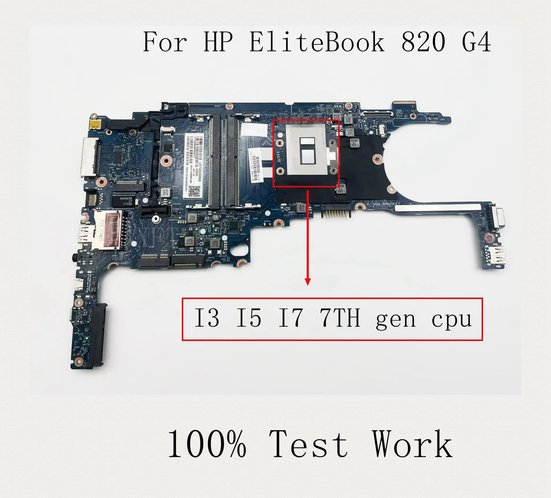 

Материнская плата для ноутбука HP EliteBook 820 G4 DDR4 I3 I5 I7 CPU 6050A2854201-MB-A01 100% протестированная работа