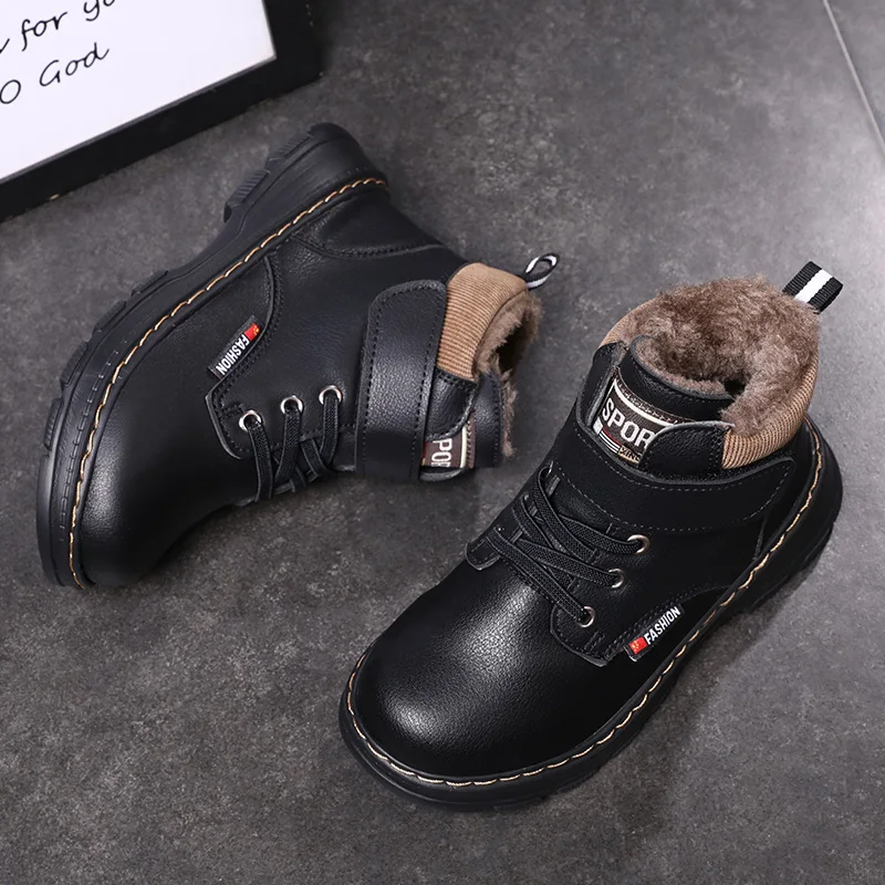 Children Snow Boots Warm Non-slip Shoes For Boys Girls Brand Boots Comfort Baby Plush Fashion Sneakers children boots