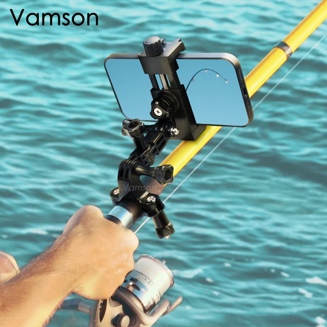 Vamson Fishing Bankstick for Phone Extending Rod Fishing Stand Holders  CellPhone Fishing Rod Bracket Accessories for Gopro 11 - AliExpress