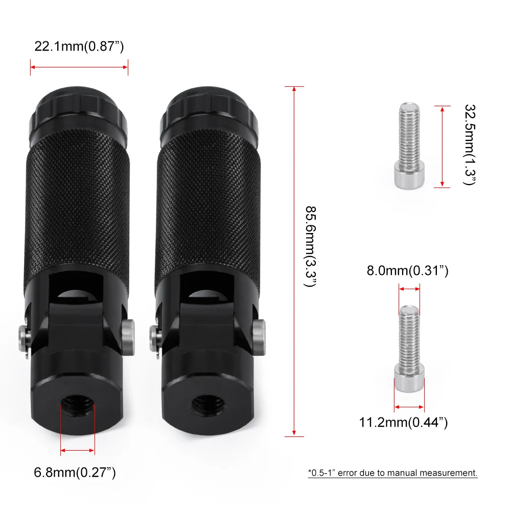 Motorcycle Footpegs CNC Aluminum Motor Bike Universal Folding Footrests Foot Pegs Premium Rear Foot Pedals motorcycle accessories,motorcycle foot pedals,motorcycle footrests Frepose Pieds Moto
