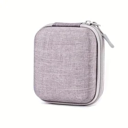 Durable EVA Charger Case - Compact Protective Cover with Mesh Pocket (Gray - 1pc)