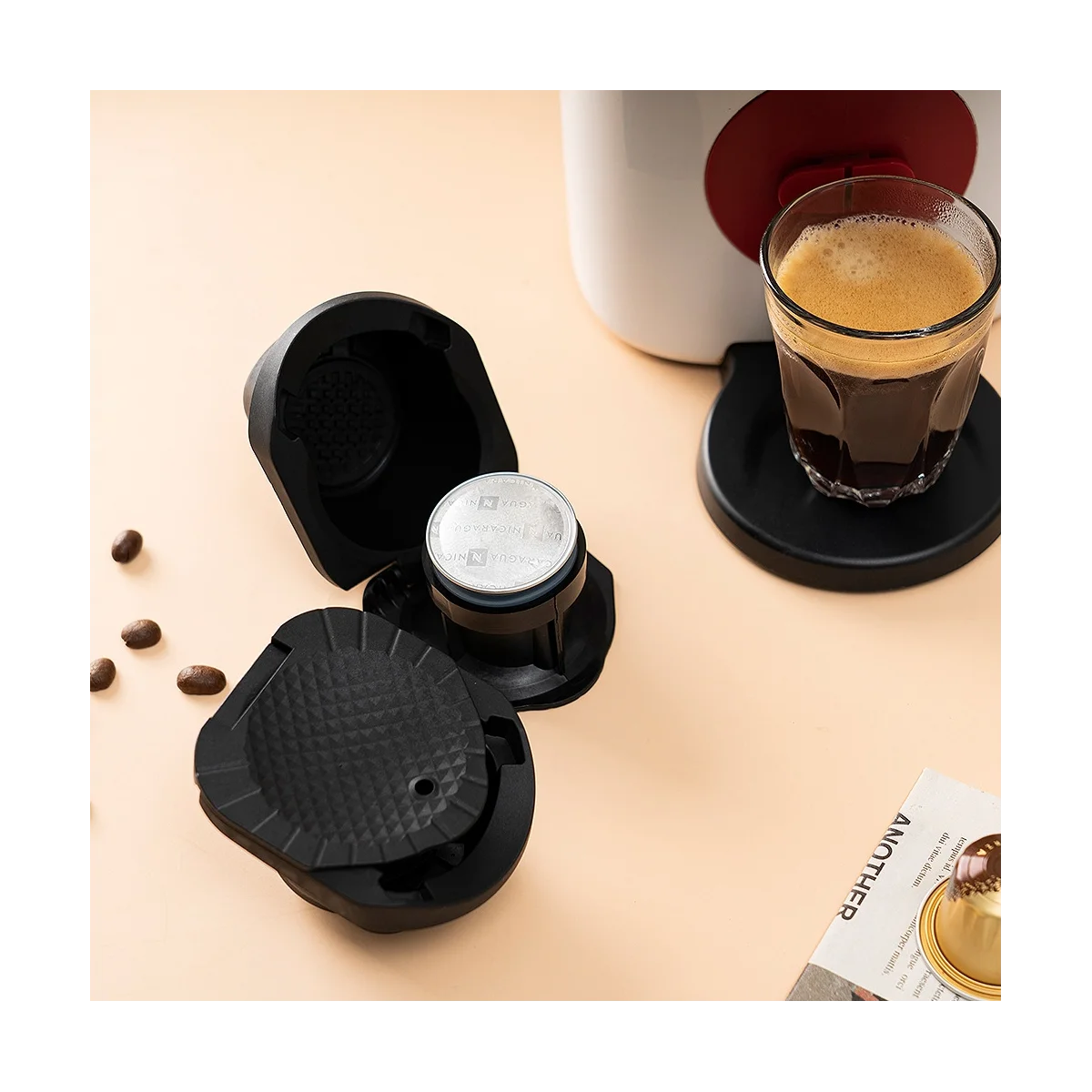 Adattatore Per Capsule Per Capsule Nespresso Converti Dolce Gusto Crema Fare Per Macchina Da Caffè Dolce Gusto Piccolo Xs Genio 2B
