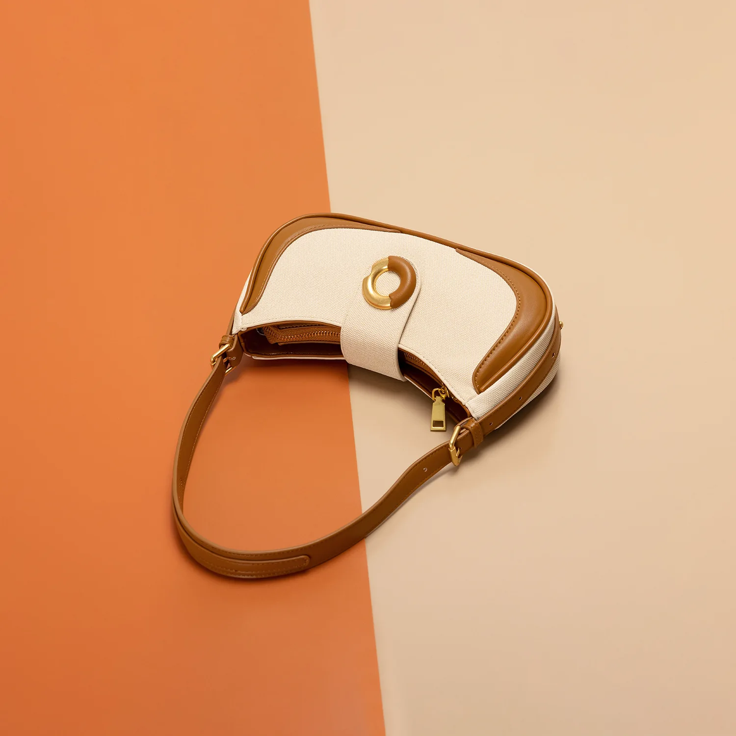 Maxdutti 2023 Fashion Blogger Retro Denim And Leather Handbag Women Patchwork Underarm Bag Women French Ladies Elegant Shoulder