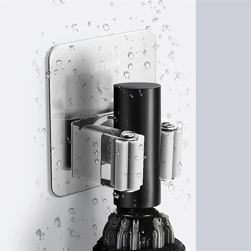 Adhesive Multi-Purpose Hooks Wall Mounted Mop Organizer Holder RackBrush Broom Hanger Hook Kitchen bathroom Strong Hooks wall mount hooks self adhesive hooks multi purpose hooks adhesive wall hook