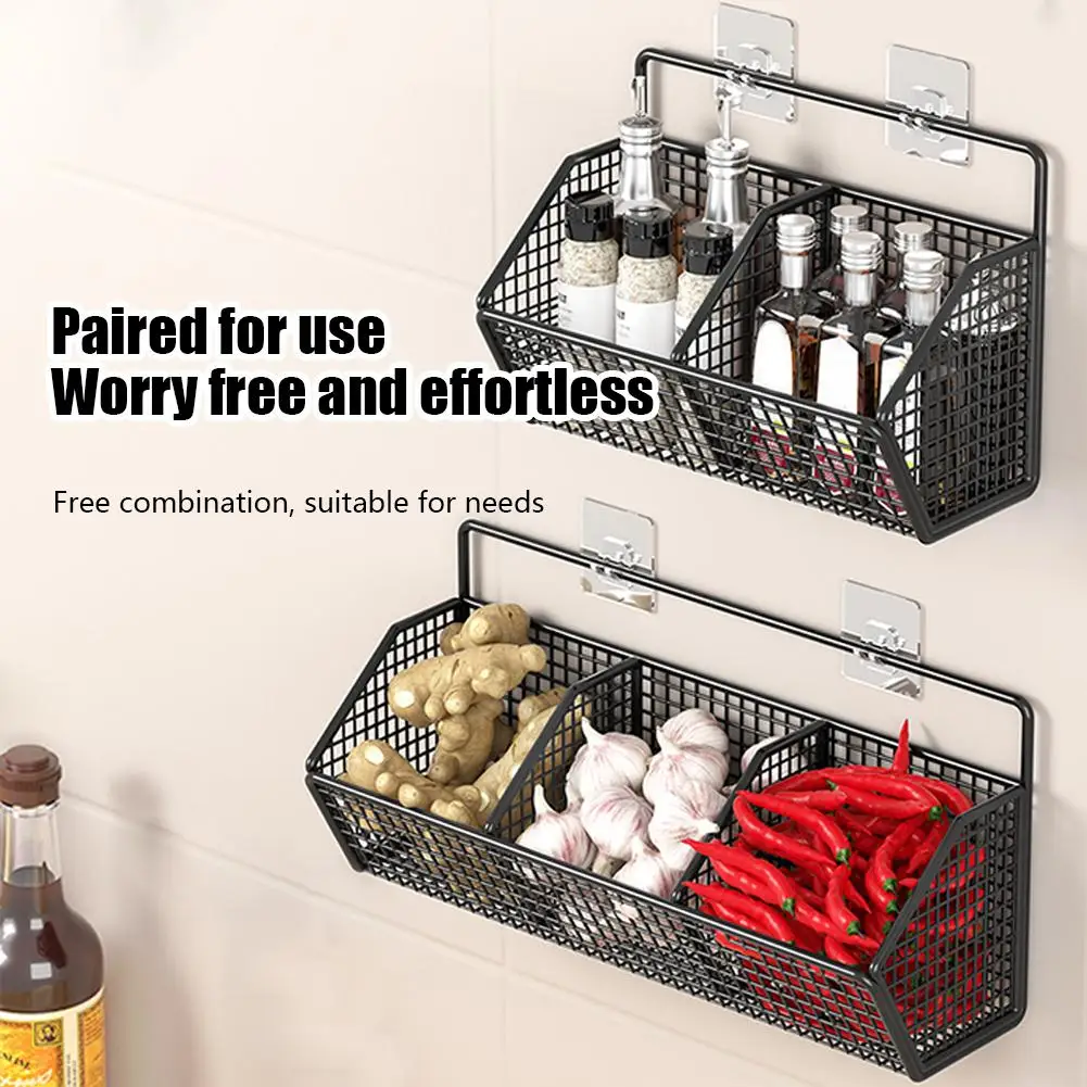 

1/2/3pcs Fruit Basket For Kitchen Counter Hanging Fruit Baskets For Kitchen, Wall Basket Storage Wire Baskets For Storage P R7v3