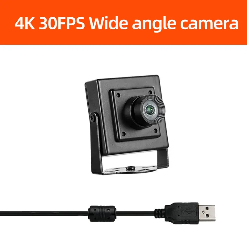 4K USB 8MP Industry HD Camera Wide angle Webcam 1080P 30FPS 5MP No distortion lens for windows Android Raspberry Pi Linux 2