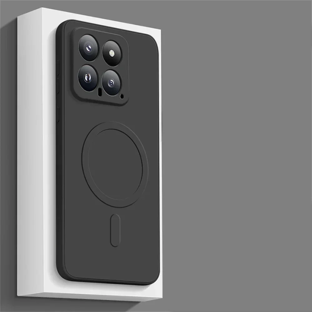 Enhanced Product Title: Magsafe Magnetic Wireless Charging Liquid Silicone Candy Soft Bumper Case