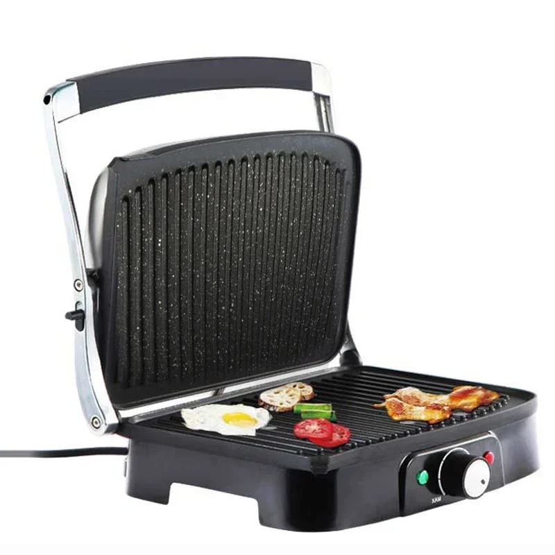 Barbecue Machine Sandwich Breakfast Machine Hamburger Toasted Bread Steak Non-smoke Non-stick Double-sided Heating Easy To Clean