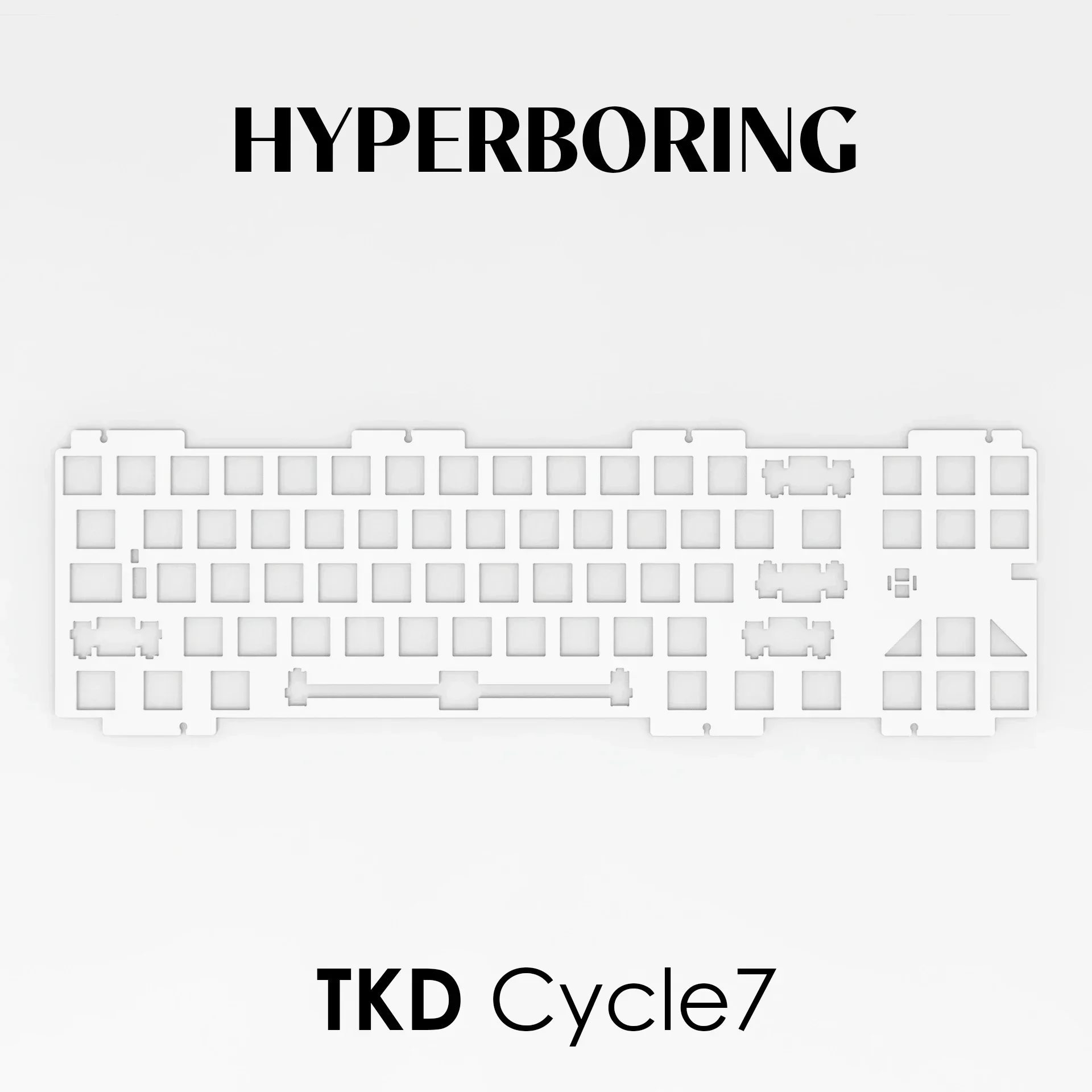 Placa de Teclado de Alumínio Tkd Cycle7 Montada em Pcb e Montada em Placa pp pc Fr4 Cycle70 - Imagem 3