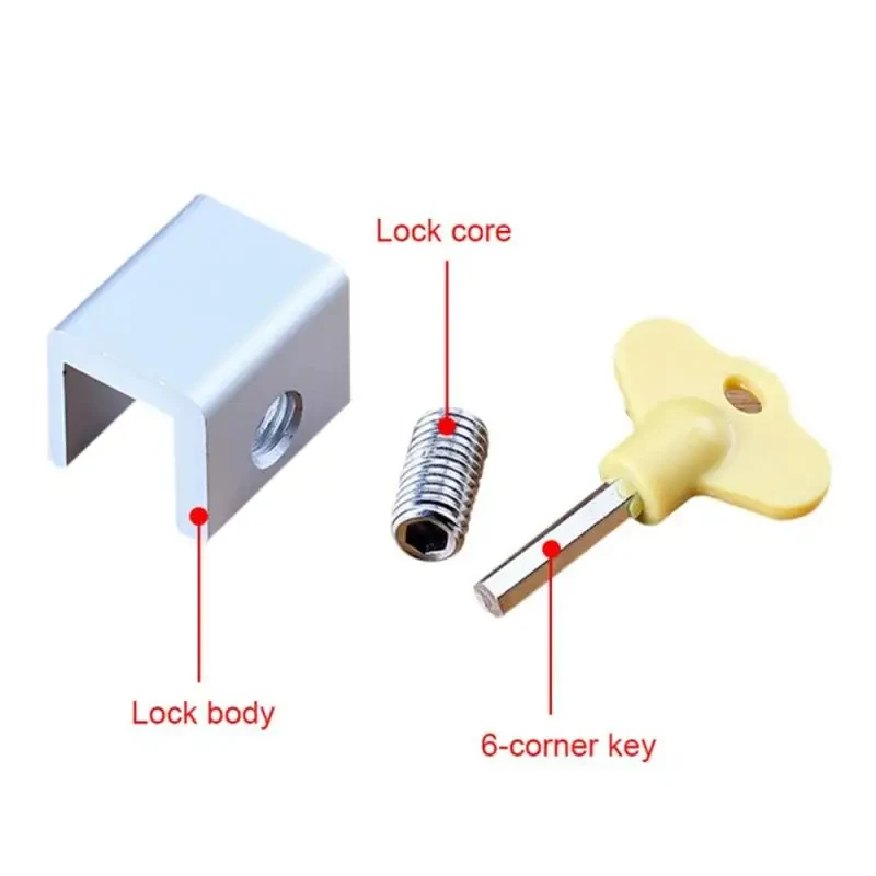 Sliding Sash Stopper Cabinet Locks Straps Doors Security Anti-theft lock Window Sliding Door Baby Kids Child Safety Doors Lock door lock window stopper window lock