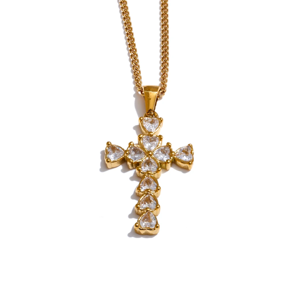 YH4678A Heart Cross