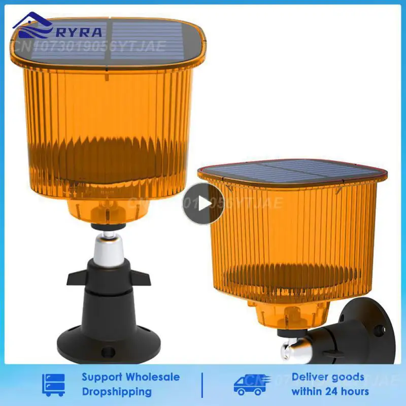 

Deterrent Device Red Led Laser Multiple Sound Recording Function For Home Security Waterproof Alarm Light Outdoor Solar Strobe