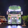 6*6 1/14 Scale RC Tractor Truck Metal Car 3-speed Model with Light Sound Smoking Painted Assembled Remote Control Customized Toy 1