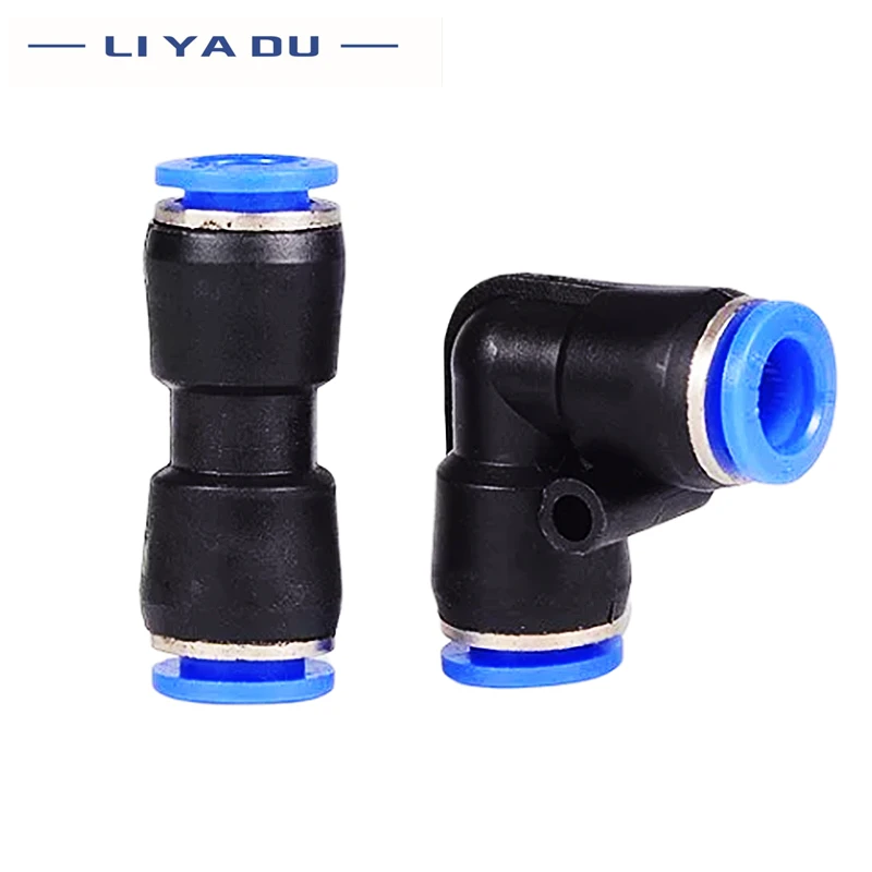 

30/50/100PCS PV PU Pneumatic Fittings Water Pipe Connector Tube Air Hose Quick Couplings Release joint 4/6/8/10/12/16mm push in
