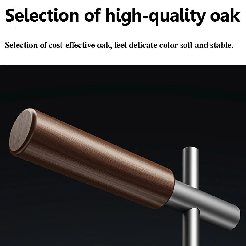 Universal Headphones Stand Aluminum Alloy+Wood Gaming Headset Desktop Bracket Display Shelf with Anti-slip Pad for VR Glasses