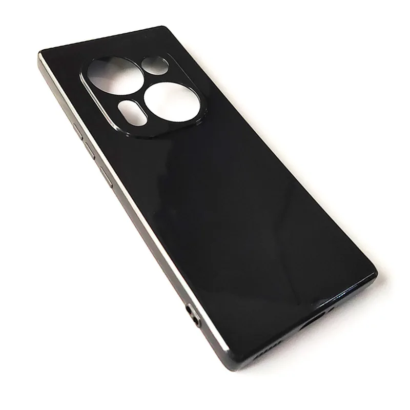 Tecno Phantom X2 Pro Transparent Black Soft TPU Protective Phone Case