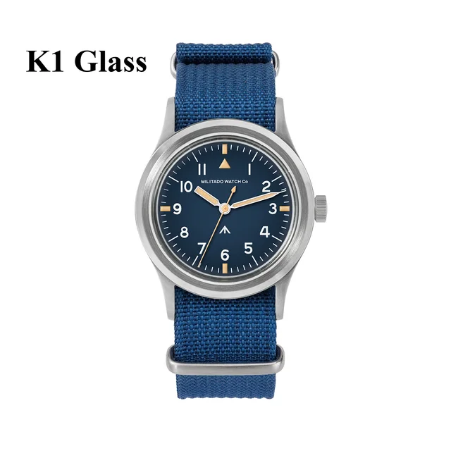 Militado ML14 パイロットウォッチ スイープクォーツ　未使用品 Militado ML14 36mm Watch VH31 Sweep Second Quartz Movement Watch