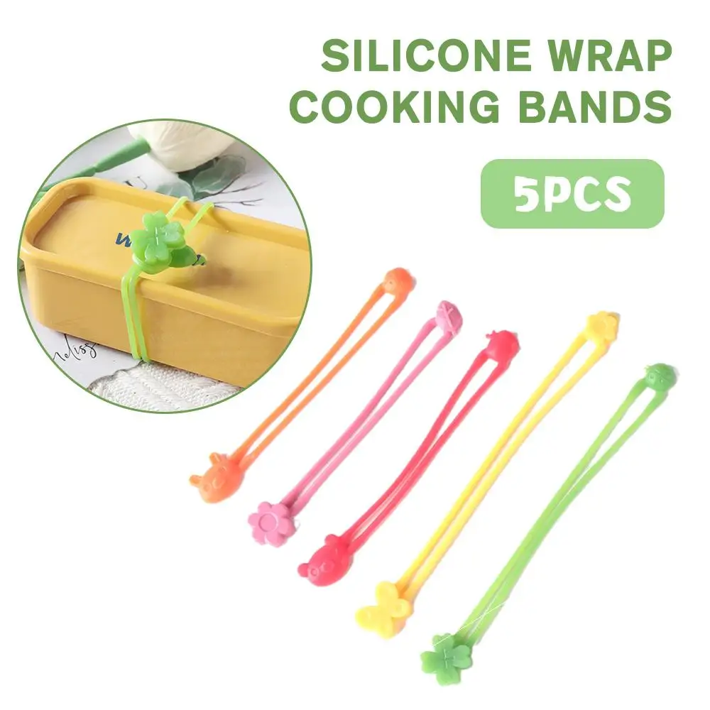 

Multi-Purpose Silicone Rubber Strap Silicone Wrap Bands Bento Box Elastic Silicone Band Lunch Box For Travel Home Storage T S8X6
