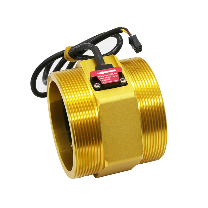 Industrial water flow sensor 3 inch DN80 metal plate flowmeter, large pipe diameter