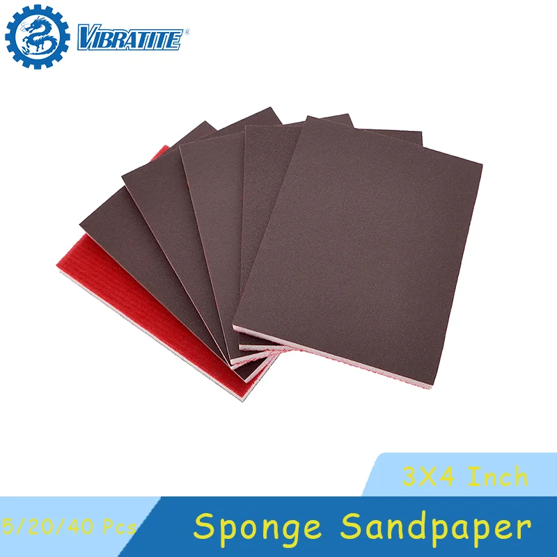 thumbnail image 2 of 24-Piece Sanding Sponge Set – Wet/Dry, Grit 180-3000, Flexible For Wood, Metal, Auto, Drywall 2 of 3
