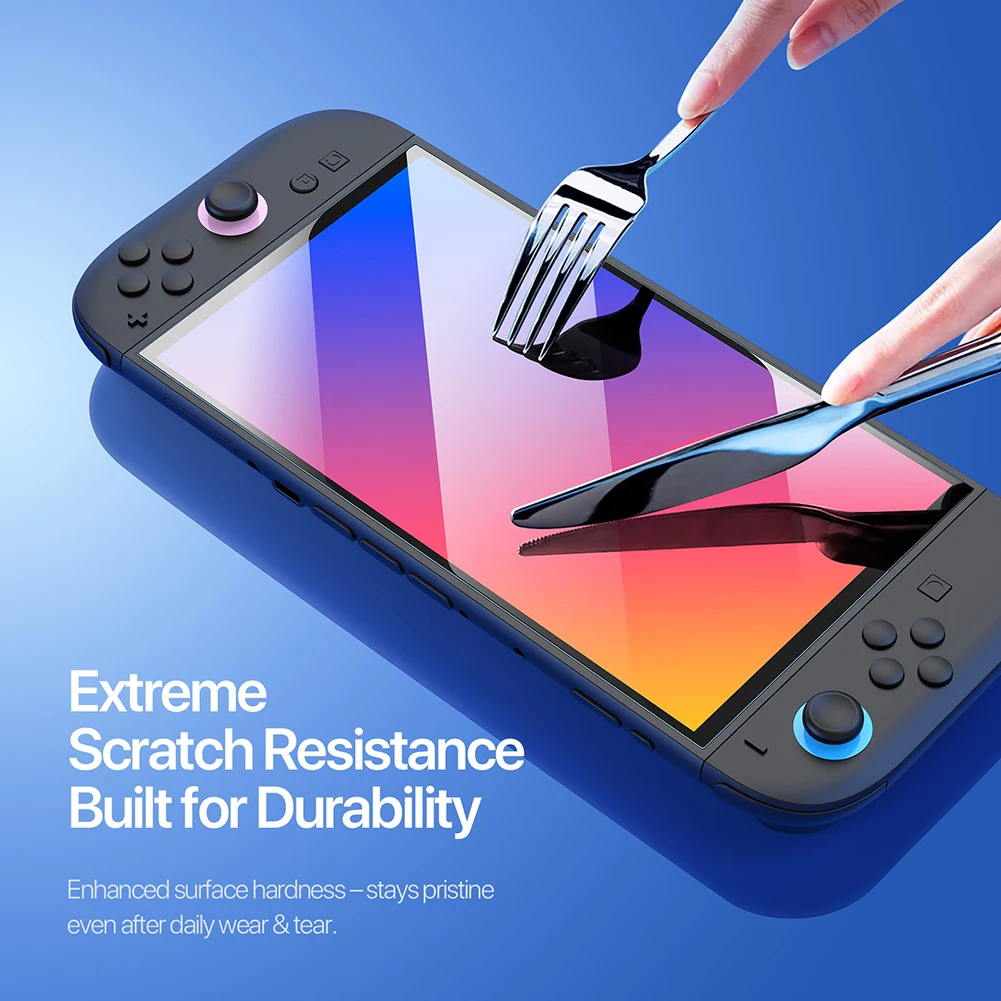 Tempered Film for Nintendo for Switch 2 Anti-Scratch Game Console Film Bubble Free 9H Hardness Anti-fingerprint Game Accessories