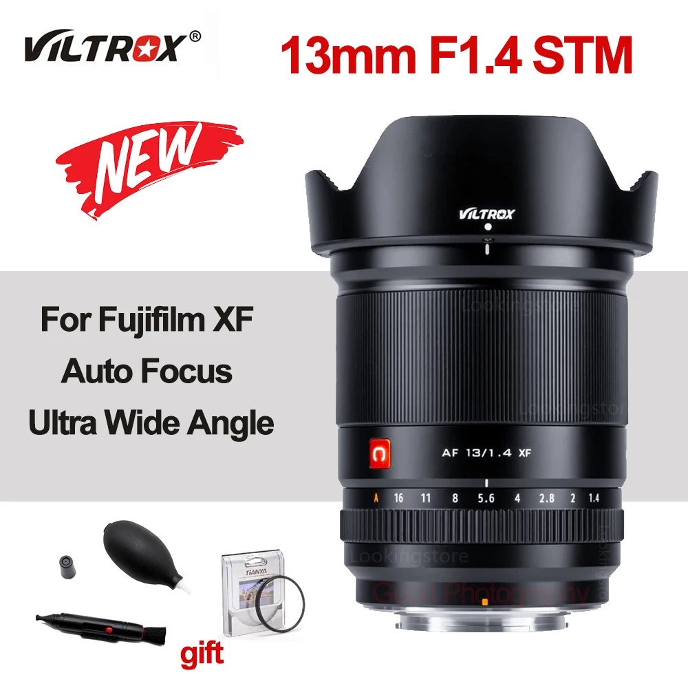 

VILTROX 13mm F1.4 XF APS-C Lens Large Aperture Auto Focus Camera Lens for Fujifilm X mount For Fuji X-T4 X-S10 X-T3 X-T10 Camera