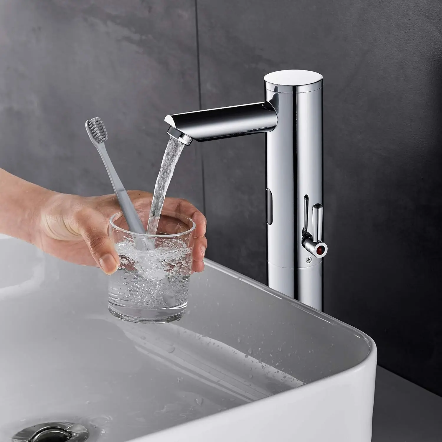 Robinet Infrarouge Salle De Bain Capteur Automatique - Robinet Lavabo Sans Contact Chaud/Froid