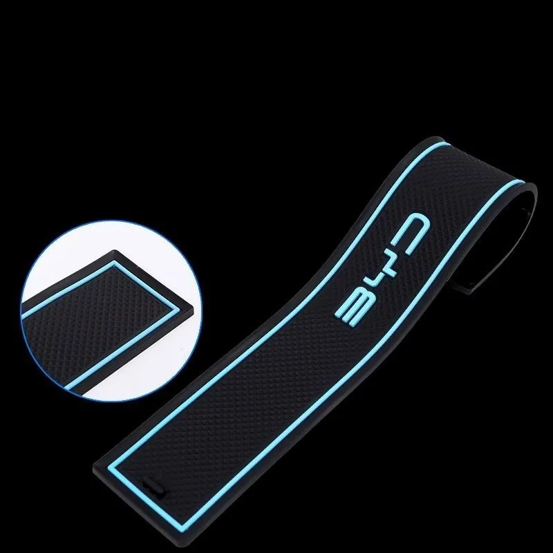 FOR BYD Seal U ATTO 4 2023 2024 Rubber Mat Door Groove  Anti-slip Cup Cushion Gate Slot Coaster Dust-proof Car Accessories