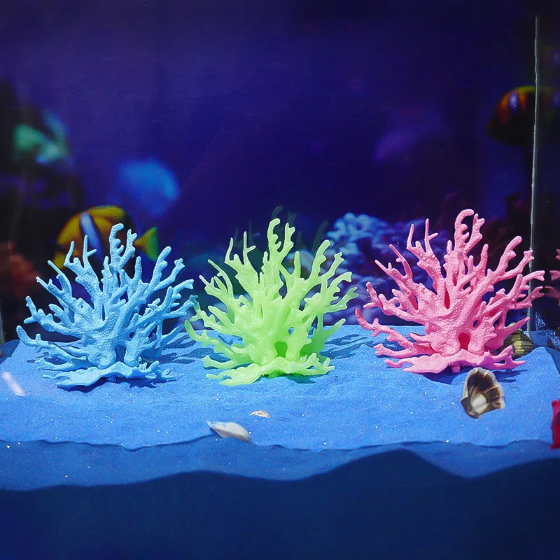 Plastic Coral Aquarium Small Soft Coral Sea Tank Decorations Fish Tank Scenery Plants Aquarium Accessories
