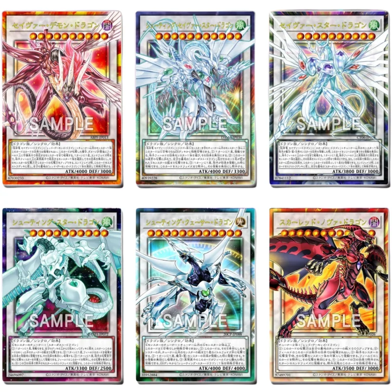 15 Pz/Set Yu Gi Oh 5Ds Card Black Rose Dragon Red Dragon Archfiend Anime Game Characters Collection Flash Card Off Screen Series
