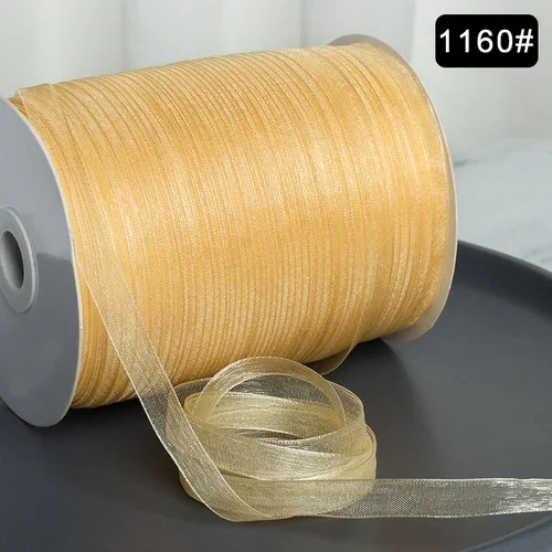 Elegant 3/8'' Organza Ribbon for Gift Wrapping and DIY Crafts - 10 meters