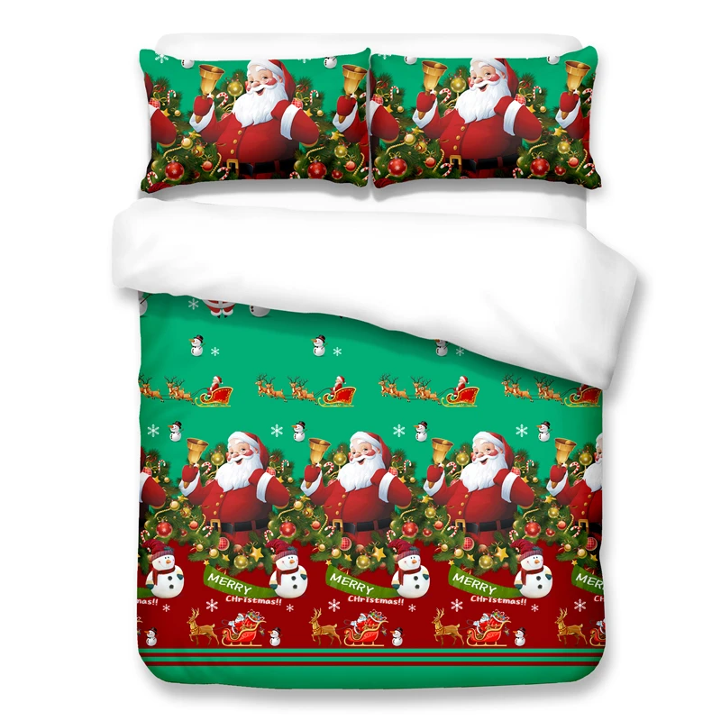 Father Christmas Bedding Set Duvet Cover Set 3d Bedding Digital