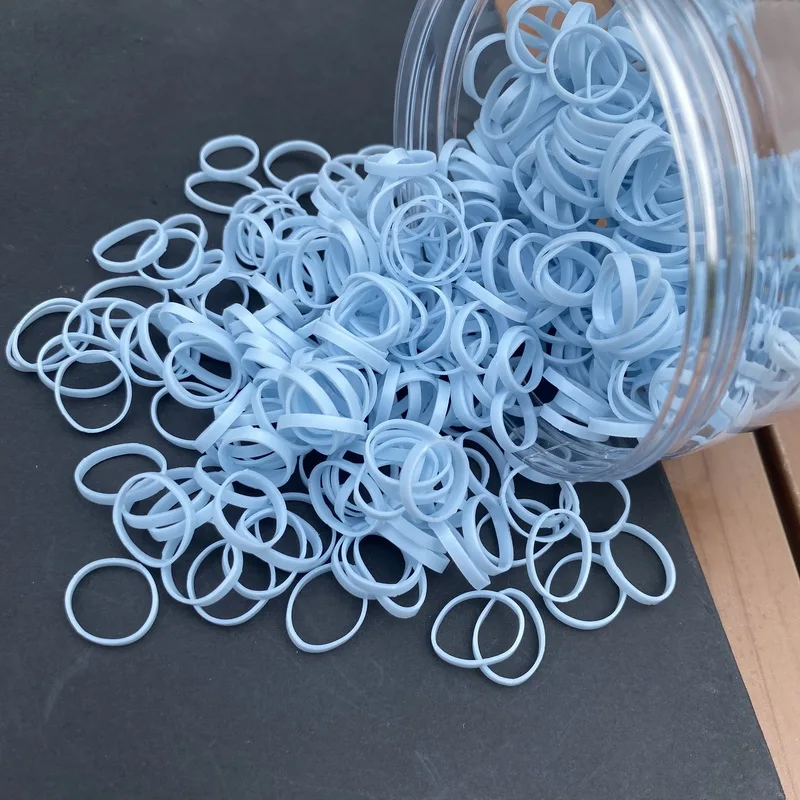 Über 800 Stück/Flasche Baby-Haargummi, Pferdeschwanz, dicke Einweg-Gummibänder, Kinder-Haargummis für Kinder, Mädchen, elastisches Haar-Accessoire