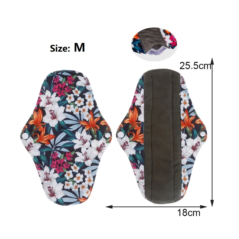 10pc Reusable Menstrual Panties Pads Monthly Period Gaskets Women's Washable Sanitary Napkin Lady Menstrual underwear Cloth Pads 5