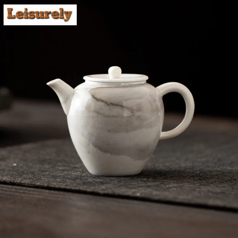 110ml Ink Painting Zhiye Roasting Teapot Zen Tea Infuser Pot Tea Brewing Kettle With Filter Flower Tea For Tea Supplies Craft