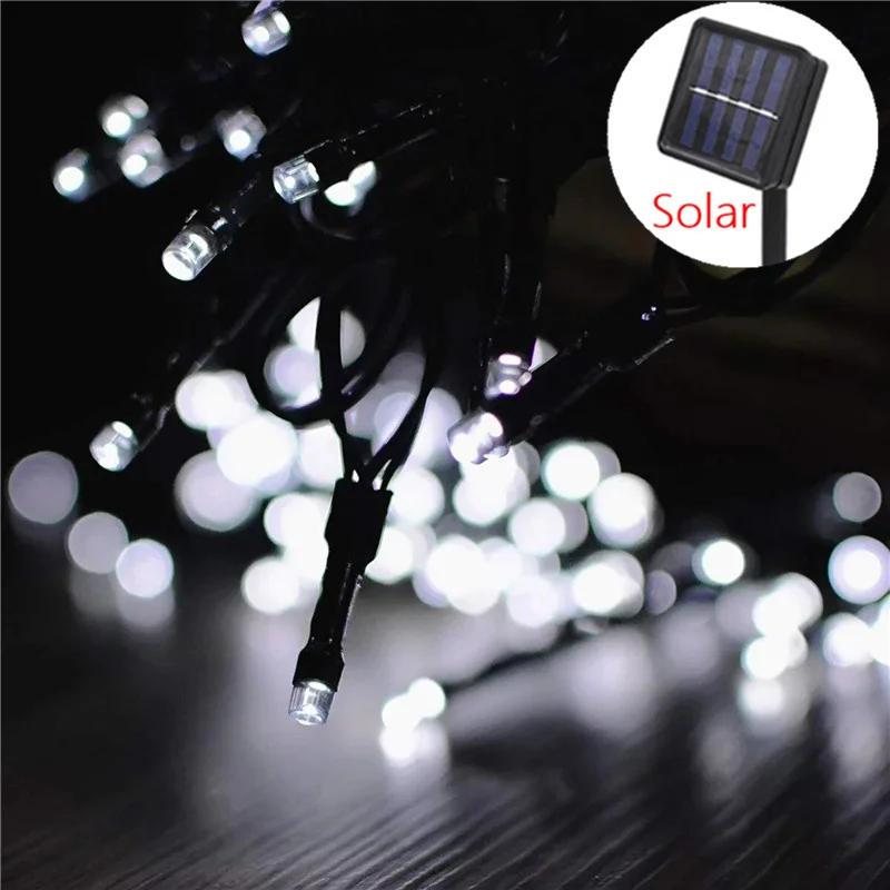 

Outdoors Solar String Light 22/32m 8 Modes Solar Lamp Waterproof for Gardens Wedding Party Valentines Christmas Tree Homes Decor