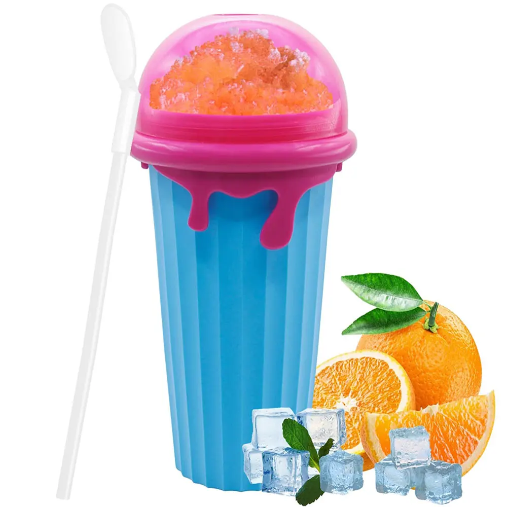  Slushy cup Slushie Squeeze Cup, No Freezing Liquid Quick Frozen  Magic Slush Squeeze Cup, Suitable for Family Kids To Make Smoothies and  Homemade Milkshakes Orange ONE SIZE: Home & Kitchen